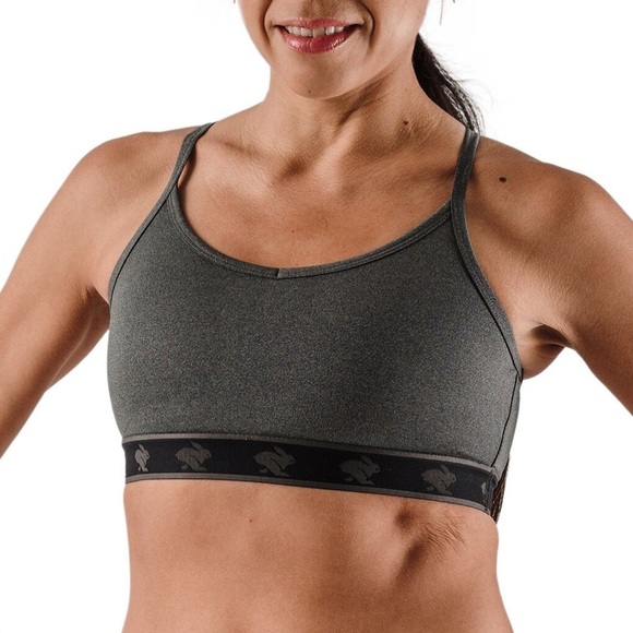 rabbit Other - Rabbit Running Strappy Pocket Sports Bra Charcoal Gray Size Large Medium Support